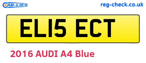 EL15ECT are the vehicle registration plates.