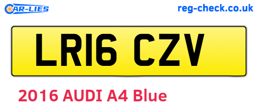 LR16CZV are the vehicle registration plates.