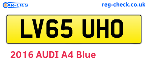 LV65UHO are the vehicle registration plates.