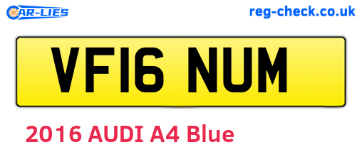 VF16NUM are the vehicle registration plates.