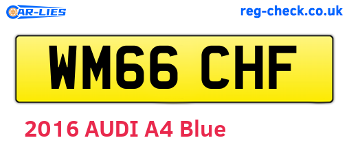 WM66CHF are the vehicle registration plates.