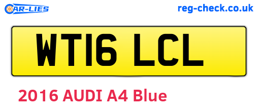 WT16LCL are the vehicle registration plates.