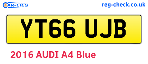 YT66UJB are the vehicle registration plates.