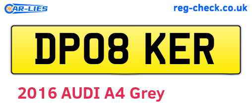 DP08KER are the vehicle registration plates.