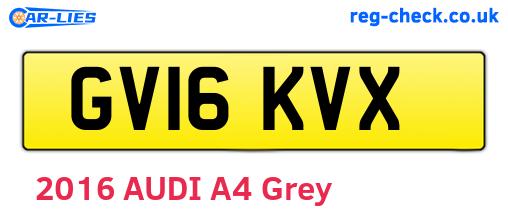 GV16KVX are the vehicle registration plates.