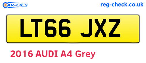 LT66JXZ are the vehicle registration plates.
