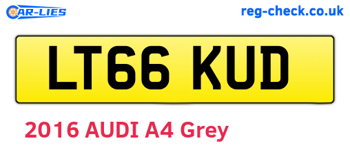 LT66KUD are the vehicle registration plates.