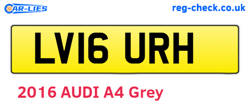 LV16URH are the vehicle registration plates.