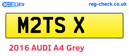 M2TSX are the vehicle registration plates.