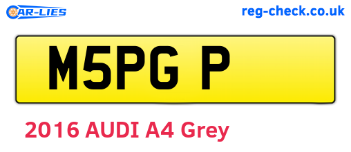M5PGP are the vehicle registration plates.