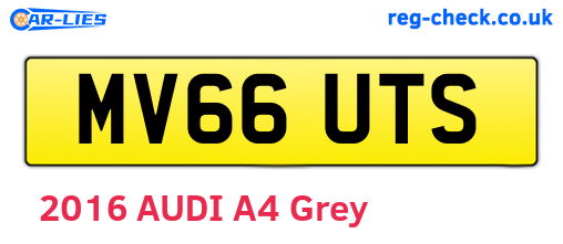 MV66UTS are the vehicle registration plates.