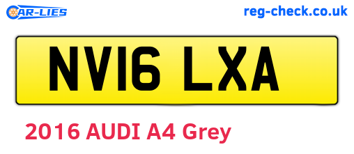 NV16LXA are the vehicle registration plates.