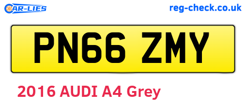 PN66ZMY are the vehicle registration plates.
