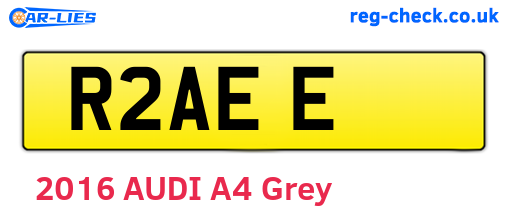R2AEE are the vehicle registration plates.