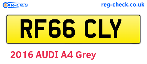 RF66CLY are the vehicle registration plates.