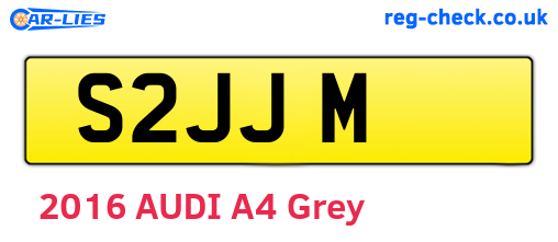 S2JJM are the vehicle registration plates.