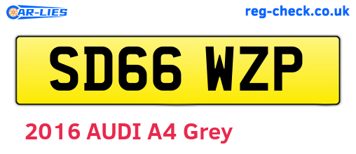 SD66WZP are the vehicle registration plates.