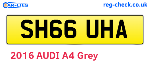 SH66UHA are the vehicle registration plates.