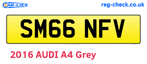 SM66NFV are the vehicle registration plates.