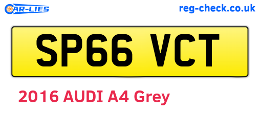 SP66VCT are the vehicle registration plates.