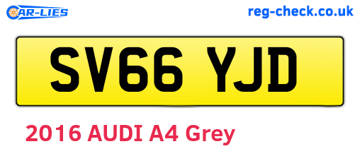 SV66YJD are the vehicle registration plates.