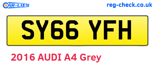 SY66YFH are the vehicle registration plates.
