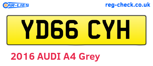 YD66CYH are the vehicle registration plates.