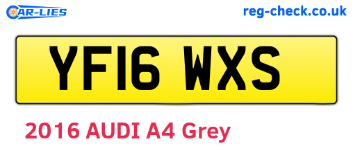 YF16WXS are the vehicle registration plates.
