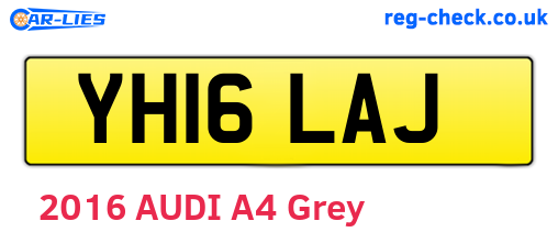 YH16LAJ are the vehicle registration plates.