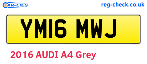 YM16MWJ are the vehicle registration plates.
