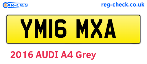 YM16MXA are the vehicle registration plates.
