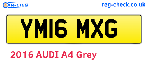 YM16MXG are the vehicle registration plates.