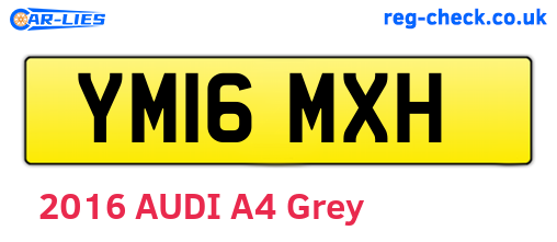YM16MXH are the vehicle registration plates.
