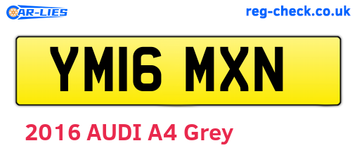 YM16MXN are the vehicle registration plates.