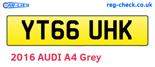 YT66UHK are the vehicle registration plates.