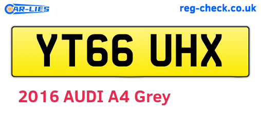 YT66UHX are the vehicle registration plates.