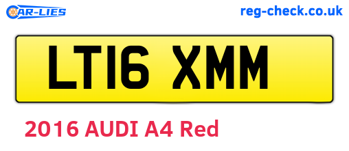 LT16XMM are the vehicle registration plates.