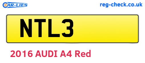 NTL3 are the vehicle registration plates.