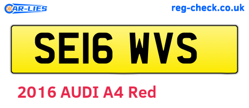 SE16WVS are the vehicle registration plates.