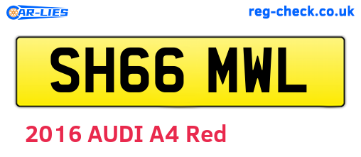 SH66MWL are the vehicle registration plates.
