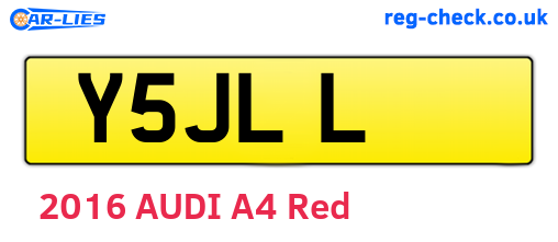 Y5JLL are the vehicle registration plates.