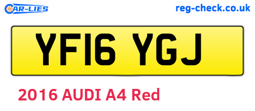 YF16YGJ are the vehicle registration plates.
