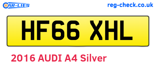 HF66XHL are the vehicle registration plates.