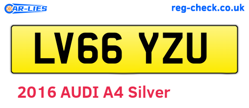 LV66YZU are the vehicle registration plates.