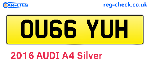 OU66YUH are the vehicle registration plates.