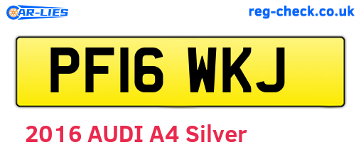 PF16WKJ are the vehicle registration plates.