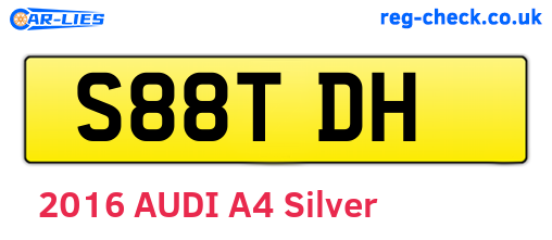 S88TDH are the vehicle registration plates.