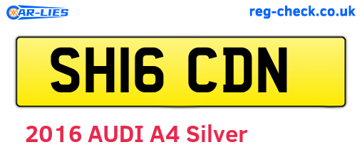 SH16CDN are the vehicle registration plates.