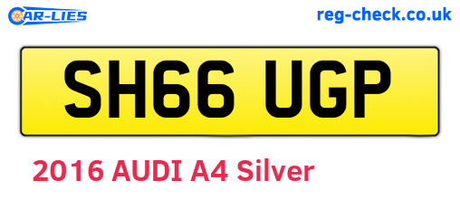 SH66UGP are the vehicle registration plates.