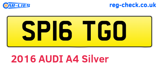SP16TGO are the vehicle registration plates.